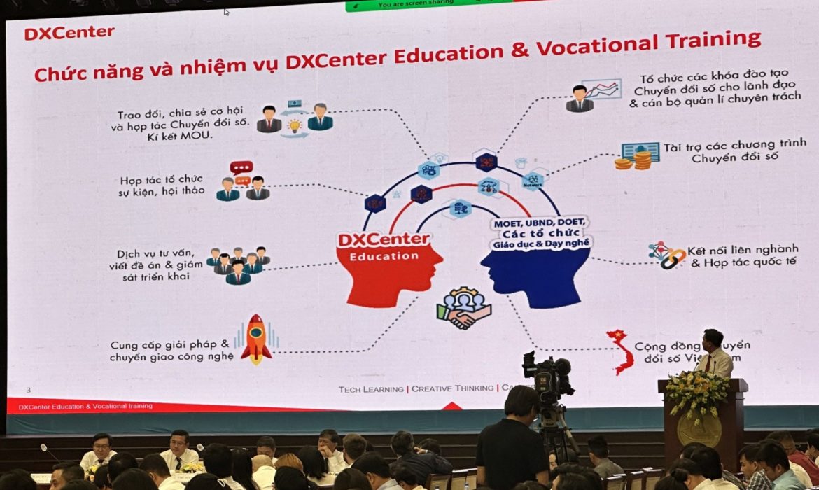DXCenter tham gia trình bày tại Hội thảo quốc tế “Chuyển đổi số giáo dục – Từ cốt lõi đến toàn diện”