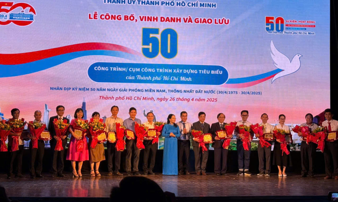 QTSC được vinh danh là 1 trong 50 công trình/cụm công trình xây dựng tiêu biểu của TP.HCM